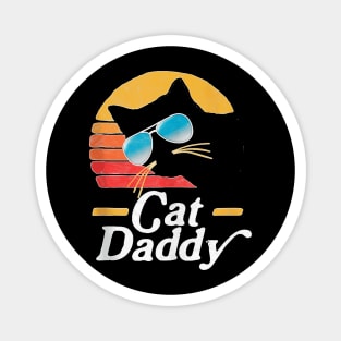 Cat Daddy Vintage 80S Style Cat Retro Sunglasses Distressed Ank Op Magnet